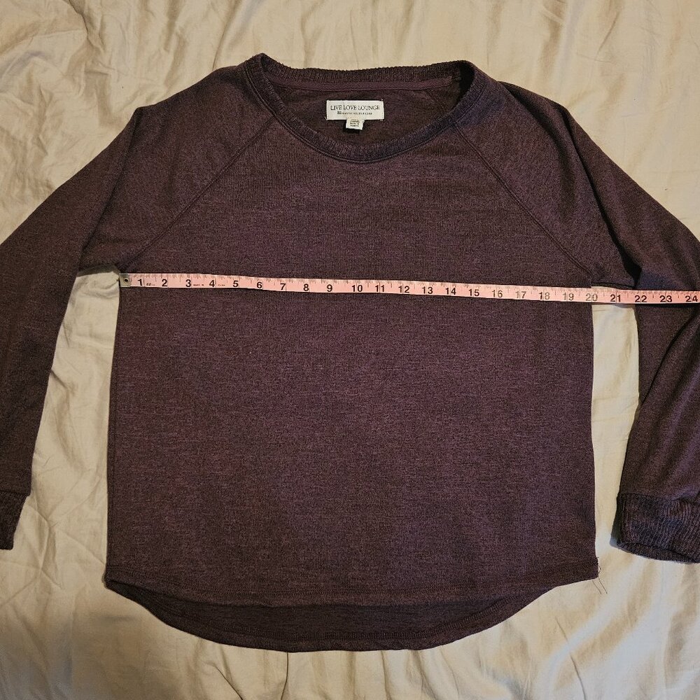 Live Love Lounge Purple PJ Top